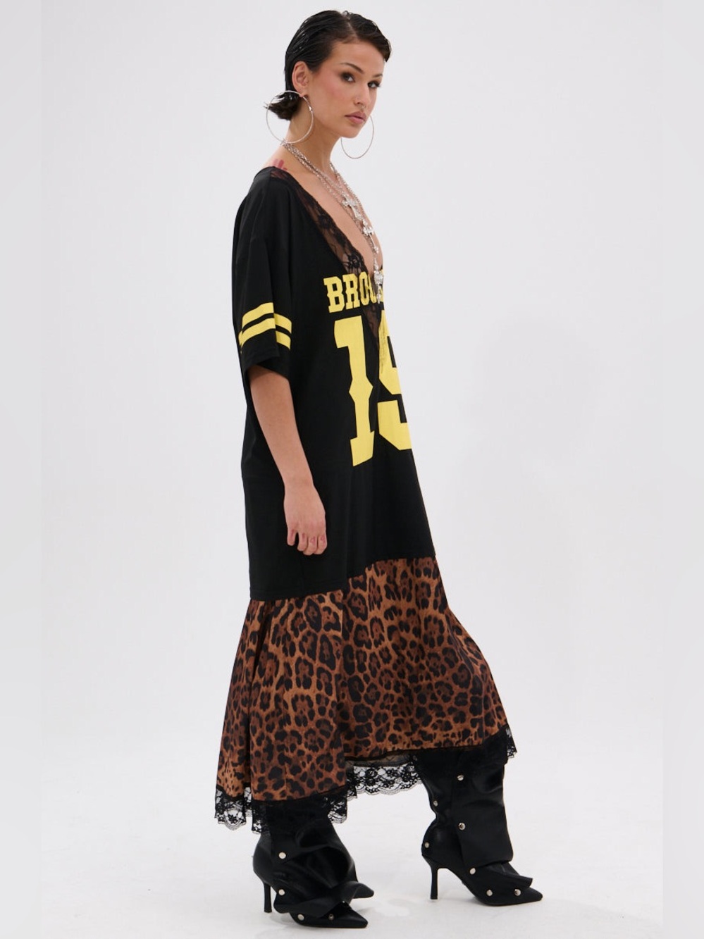 City Girl Layered Jersey Maxi Dress - Picture 4 of 9